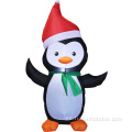 Pingüino inflable de vacaciones para decoración navideña